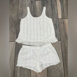 Victoria's Secret White Pajama Set